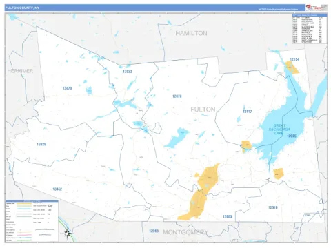 Fulton County, NY map