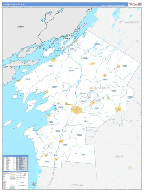 Jefferson County, NY map