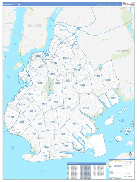 Kings County, NY map