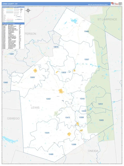 Lewis County, NY map