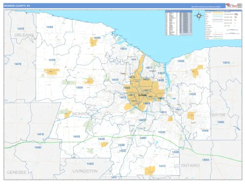 Monroe County, NY map
