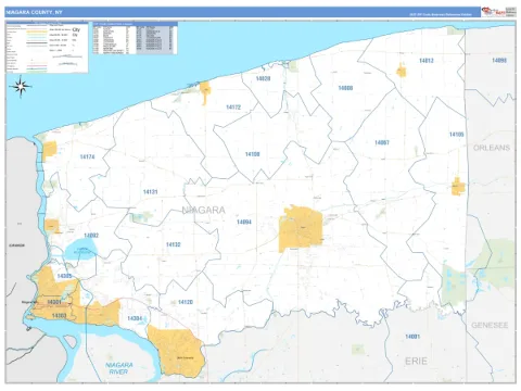 Niagara County, NY map