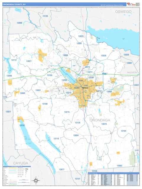 Onondaga County, NY map