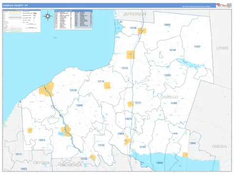 Oswego County, NY map
