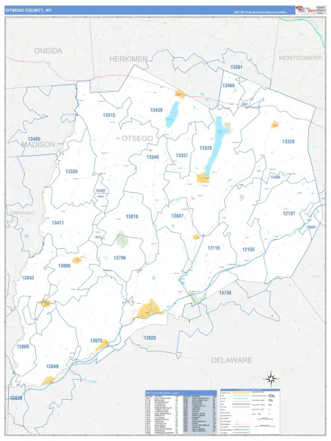 Otsego County, NY map