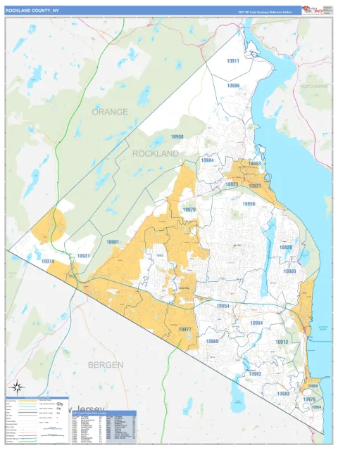Rockland County, NY map
