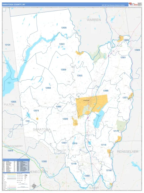 Saratoga County, NY map