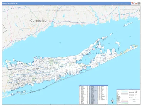 Suffolk County, NY map