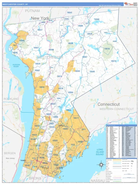 Westchester County, NY map
