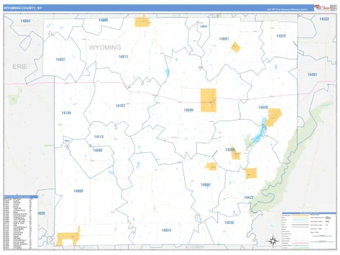 Wyoming County, NY map