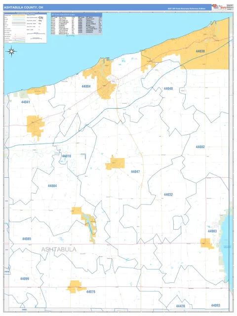 Ashtabula County, OH map