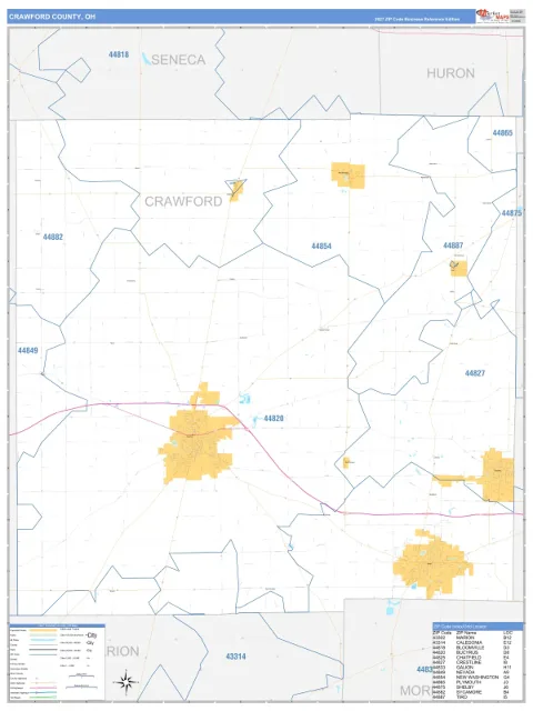 Crawford County, OH map