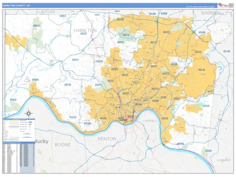 Hamilton County, OH map
