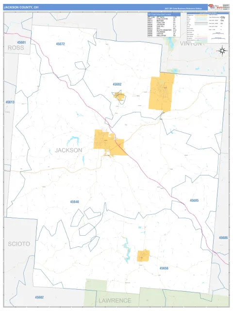 Jackson County, OH map