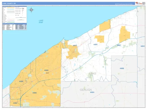 Lake County, OH map