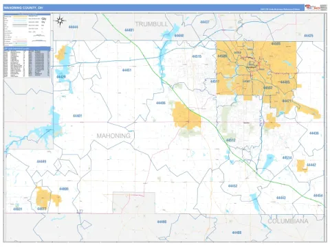Mahoning County, OH map