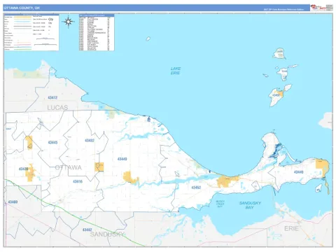 Ottawa County, OH map