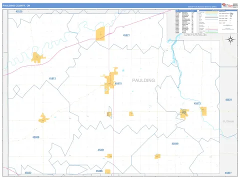 Paulding County, OH map