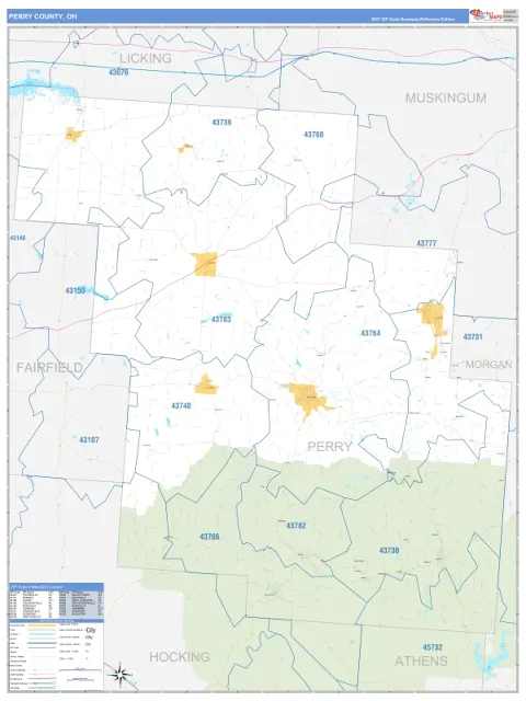 Perry County, OH map