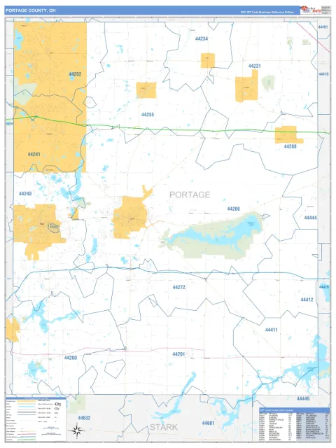 Portage County, OH map