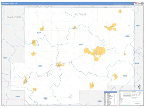 Putnam County, OH map
