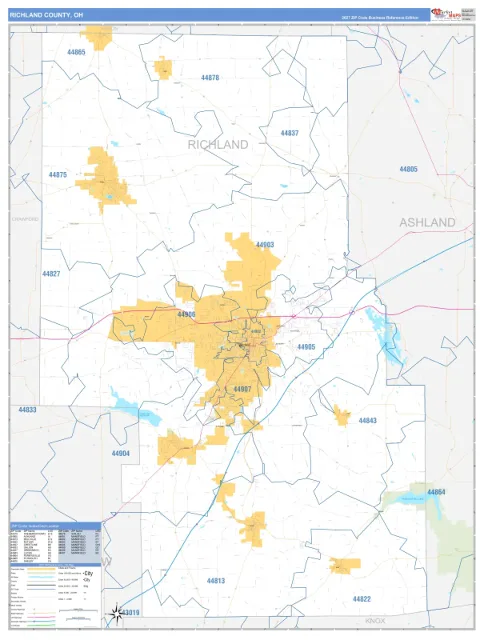 Richland County, OH map