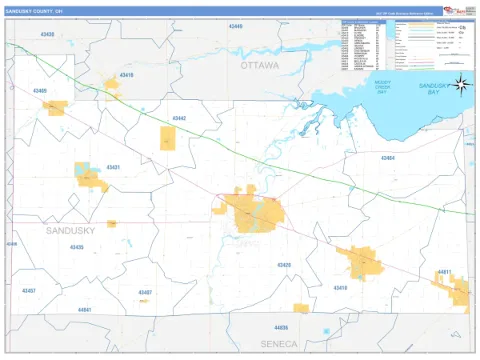 Sandusky County, OH map