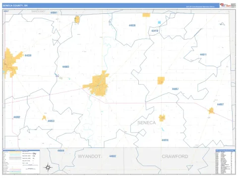 Seneca County, OH map