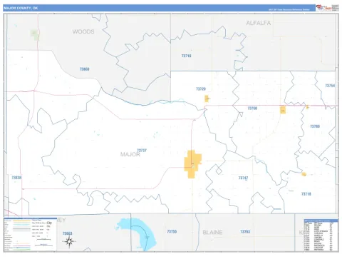 Major County, OK map