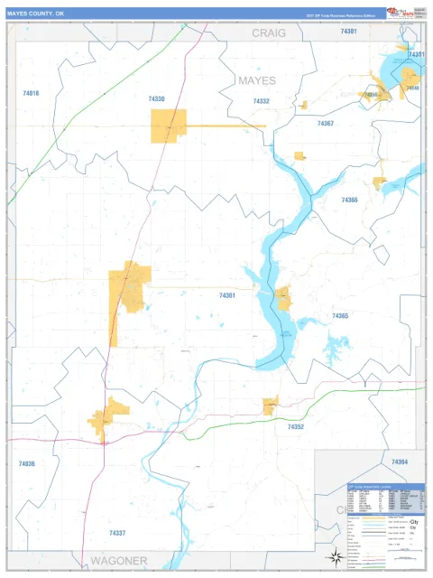 Mayes County, OK map
