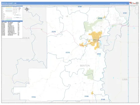 Benton County, OR map