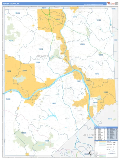 Beaver County, PA map