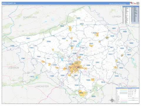 Berks County, PA map