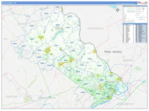 Bucks County, PA map
