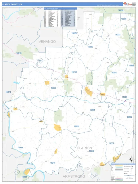 Clarion County, PA map