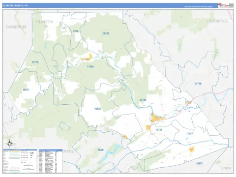 Clinton County, PA map