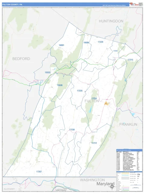 Fulton County, PA map