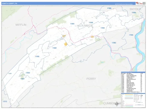 Juniata County, PA map