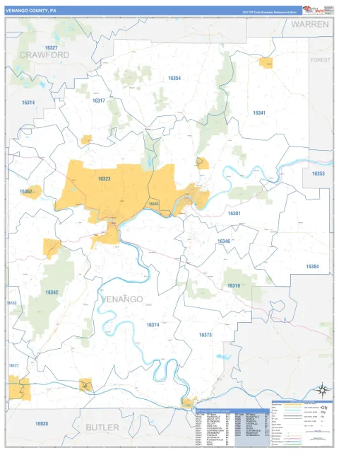 Venango County, PA map
