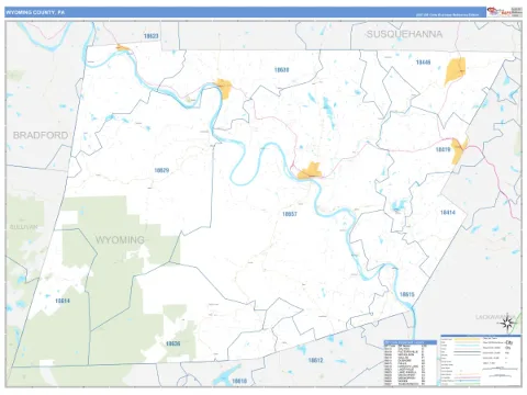 Wyoming County, PA map
