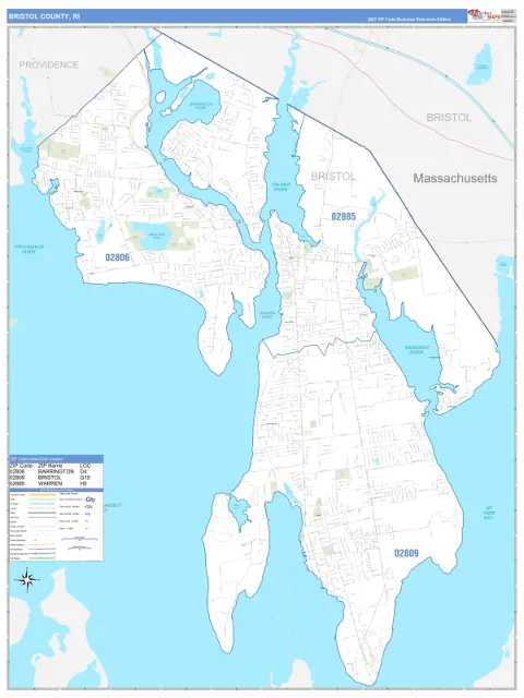 Bristol County, RI map