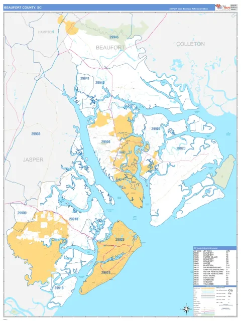 Beaufort County, SC map