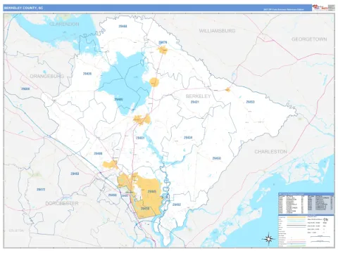 Berkeley County, SC map