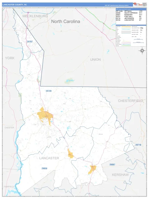 Lancaster County, SC map