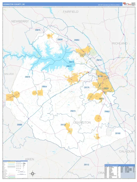 Lexington County, SC map