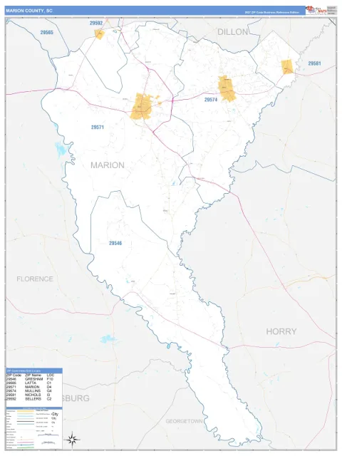 Marion County, SC map
