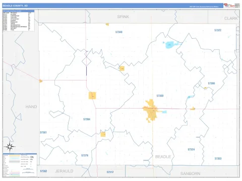 Beadle County, SD map