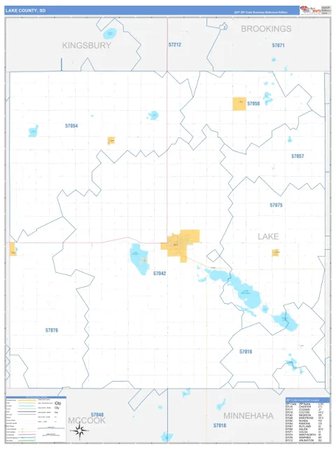 Lake County, SD map