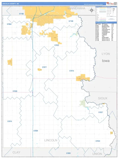 Lincoln County, SD map