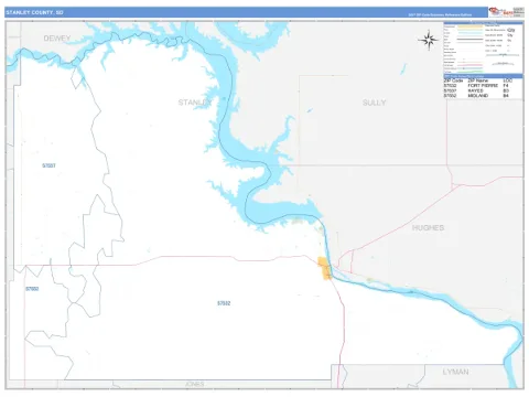 Stanley County, SD map